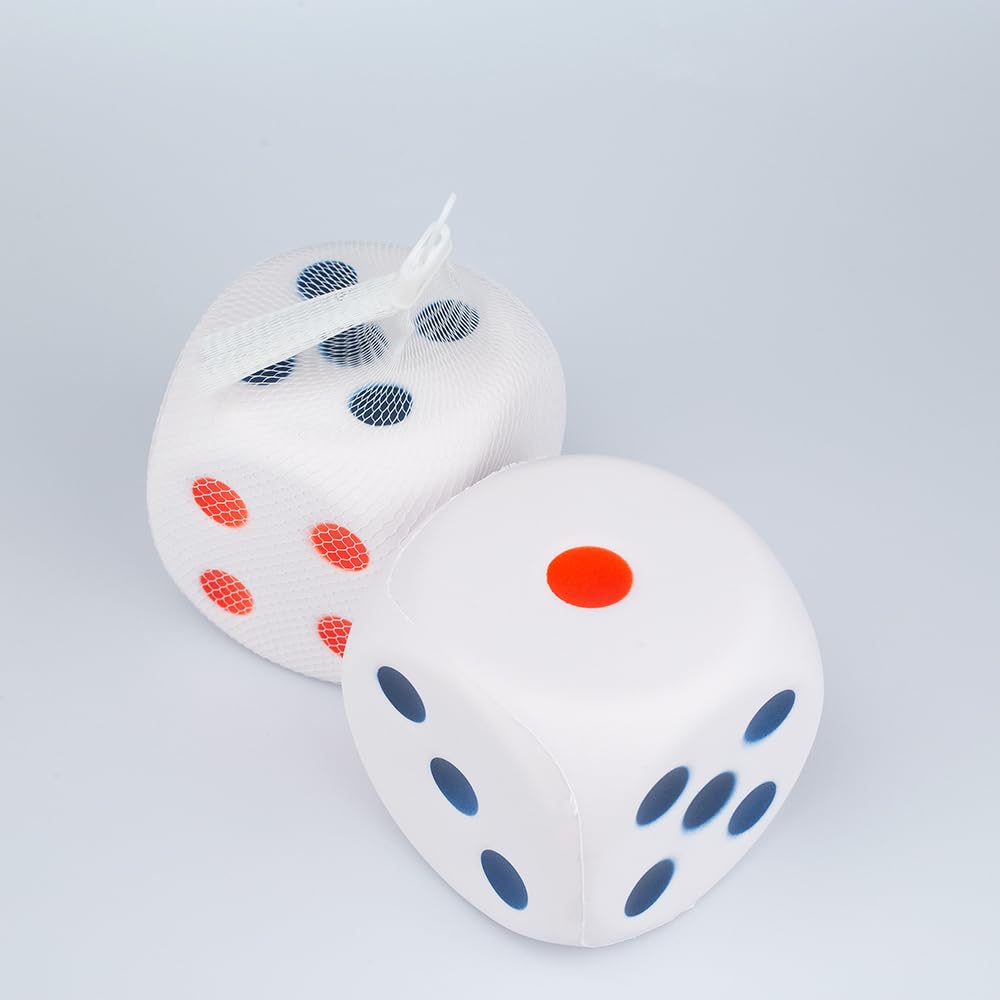 Yaafency Large Dice Stress Ball – 3.14-Inch Foam Dice Toy for Kids | Fun & Educational