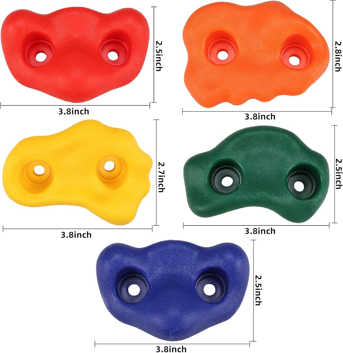 Yaegoo 20-Piece Climbing Holds for Kids - Indoor & Outdoor Rock Wall Kit