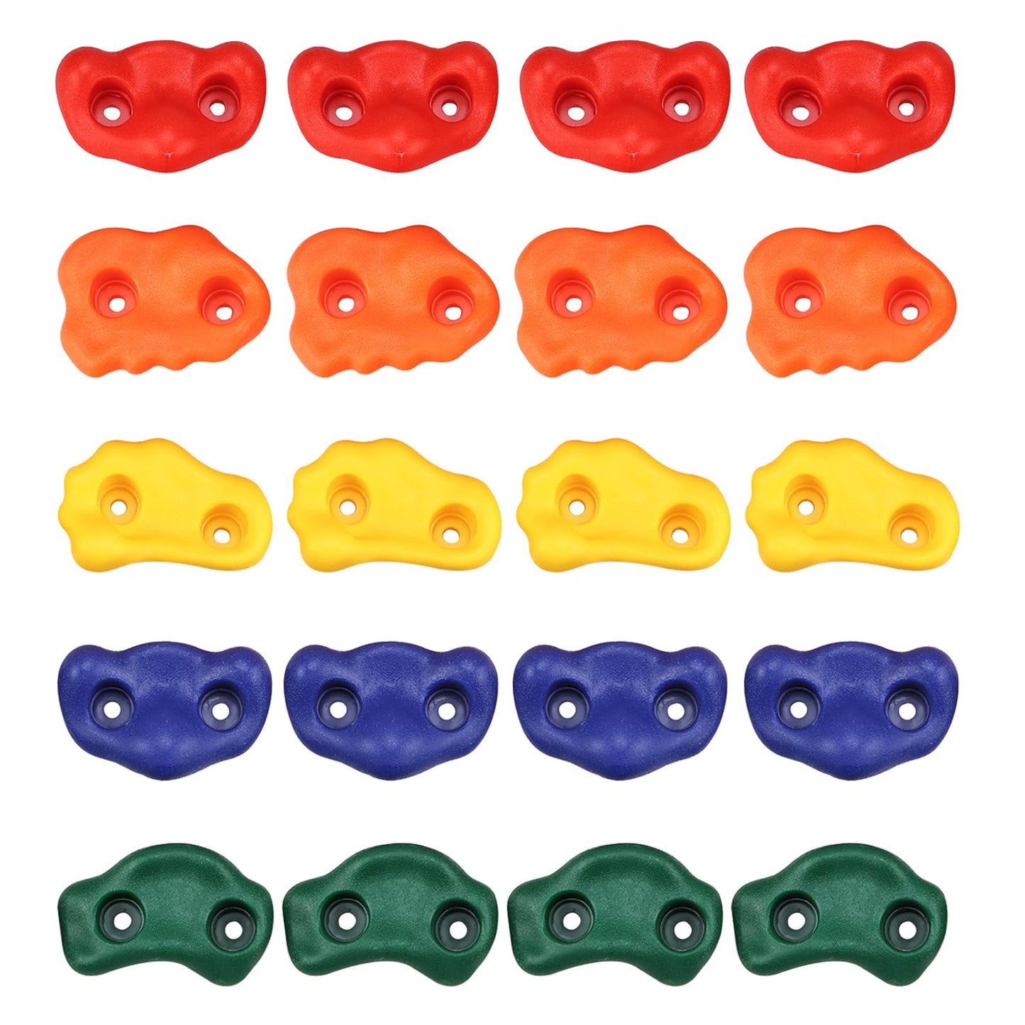Yaegoo 20-Piece Climbing Holds for Kids - Indoor & Outdoor Rock Wall Kit