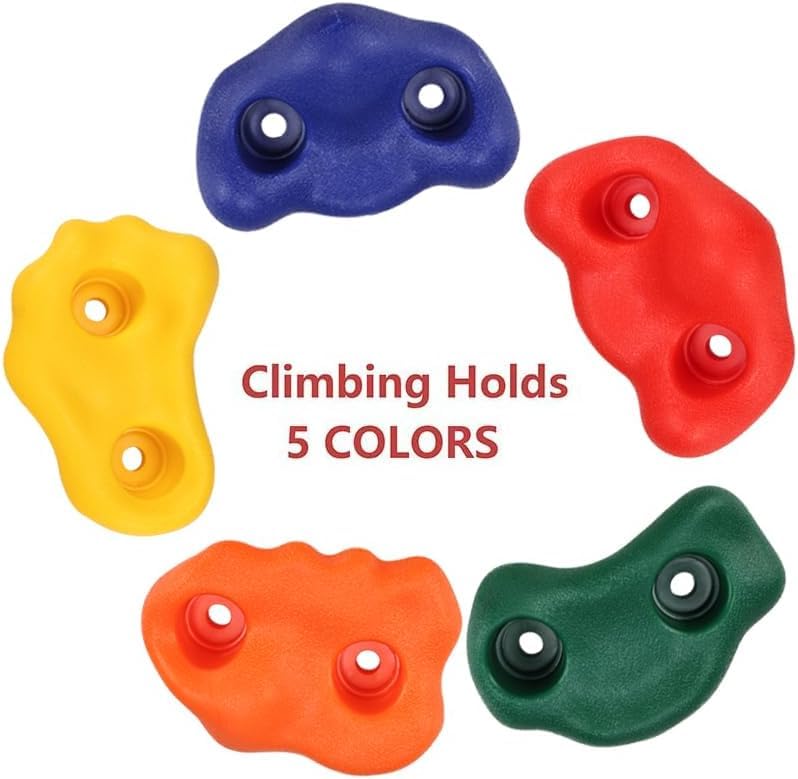 Yaegoo 20-Piece Climbing Holds for Kids - Indoor & Outdoor Rock Wall Kit