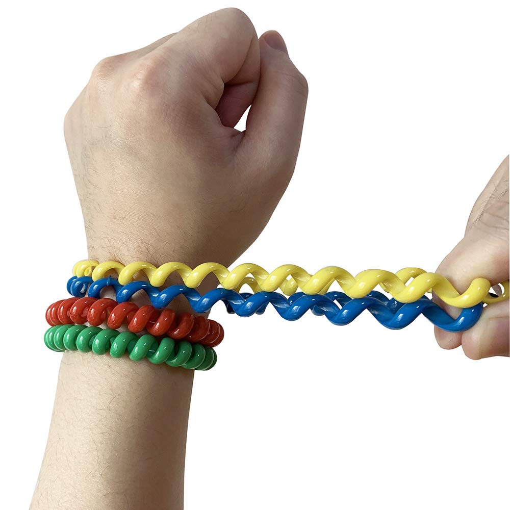 YAFANG Sensory Bracelets (8-Pack) – Fidget Coil Wristbands for Focus & Calm