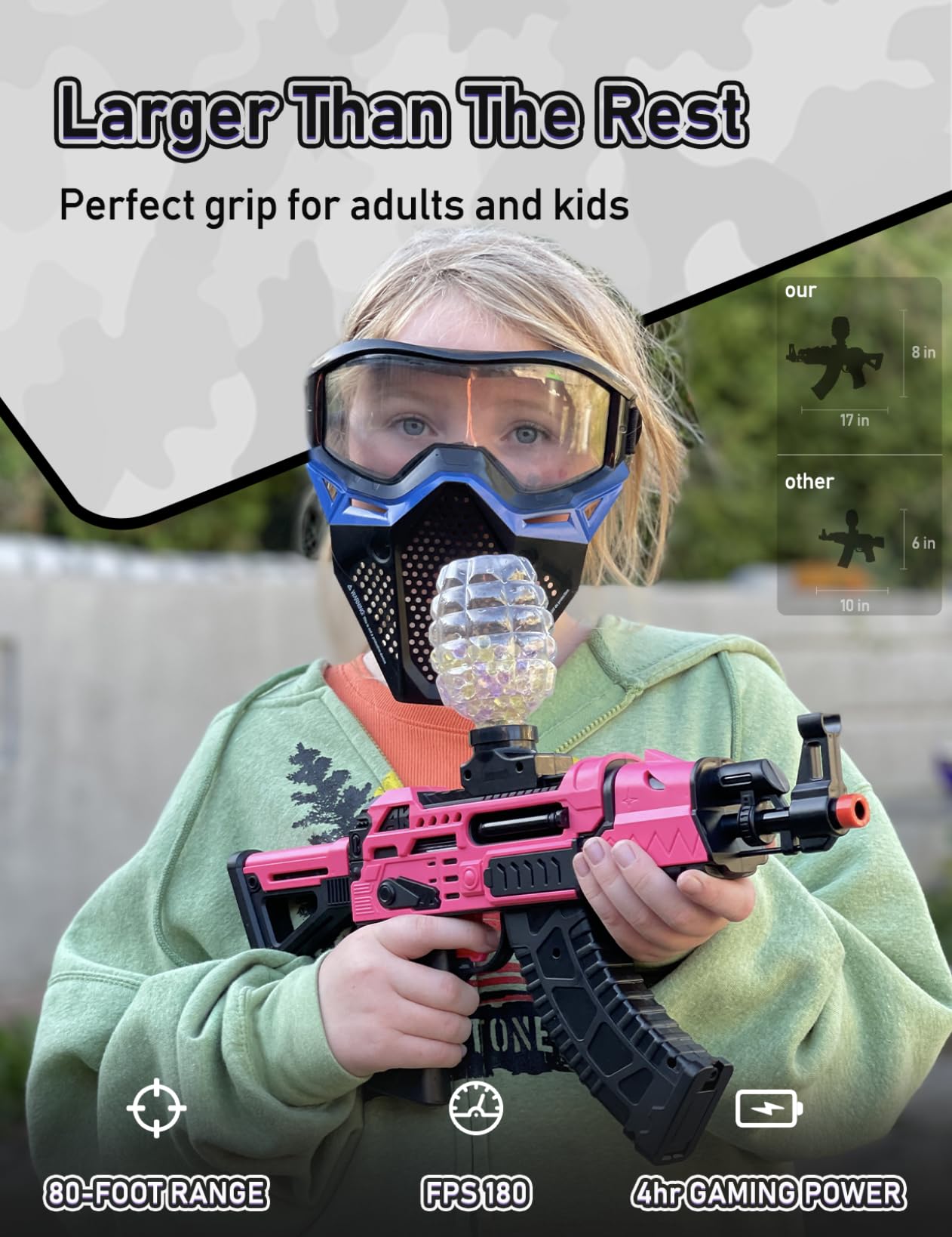 YaGee Electric Blaster — Backyard Fun & Outdoor Shooting Game (Green)
