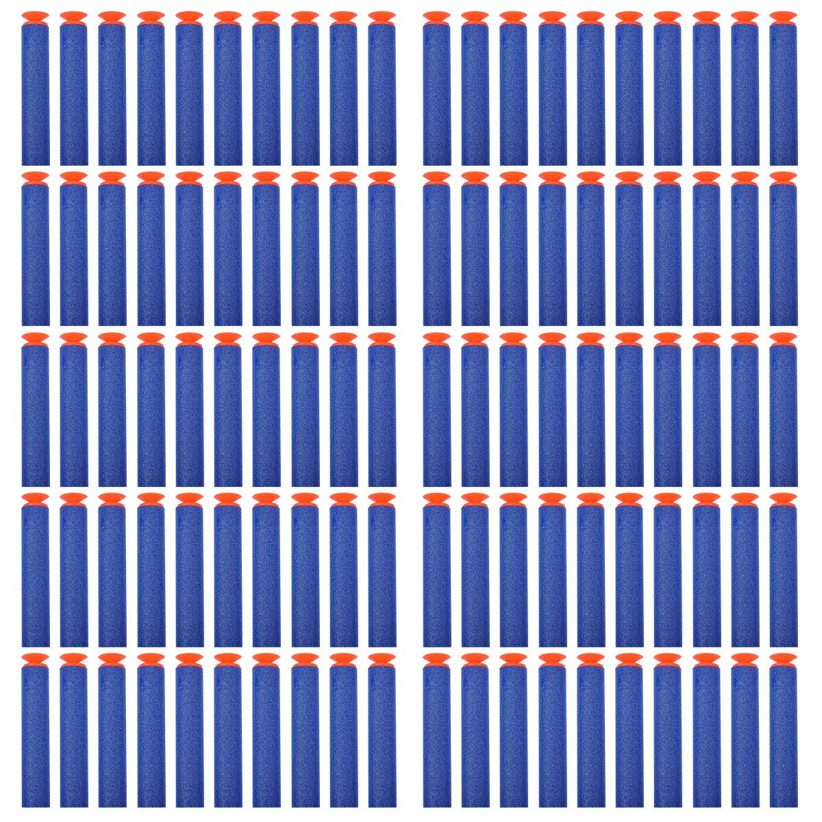 YagoDago Refill Darts – Universal Suction Foam Bullets for Nerf N-Strike Elite Blasters (100-Dart Pack)