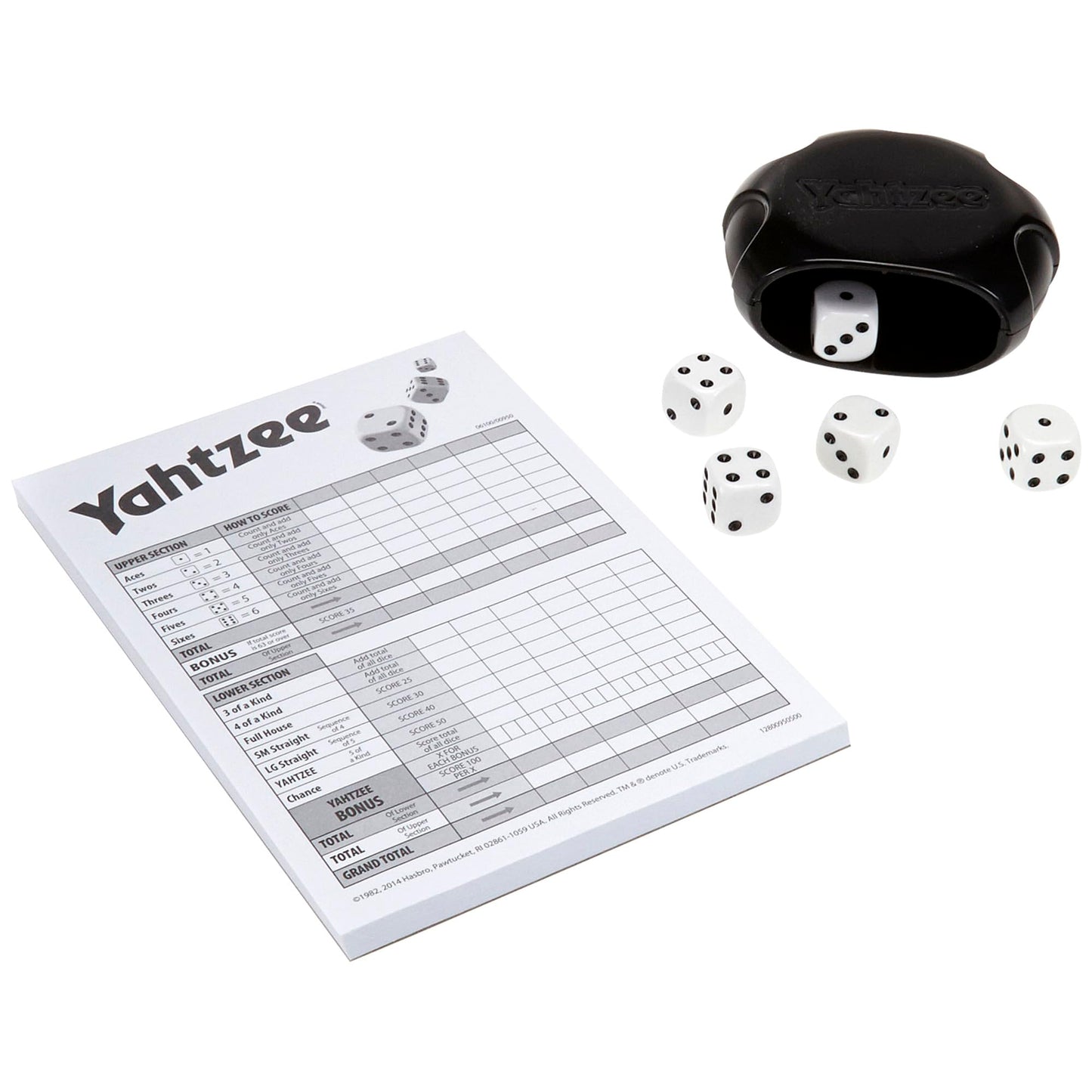 Yahtzee Game by Hasbro Gaming — Fast-Paced Dice Strategy for 2+ Players, Ages 8+