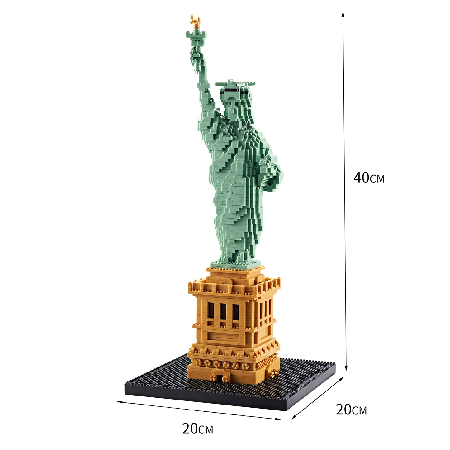 YaJie Statue of Liberty Mini Blocks Set – 2810 PCS, Educational Architecture Kit for Teens & Adults