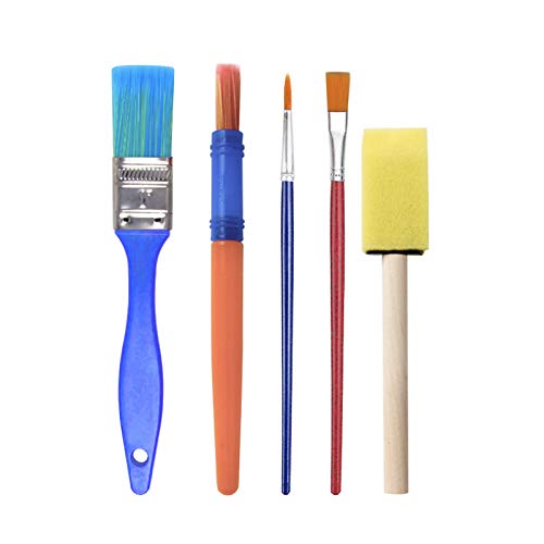 YallFairy Washable Paint Brushes Set for Toddlers | Safe, Non-Toxic Kids Art Supplies