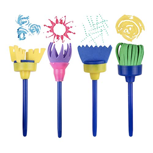 YallFairy Washable Paint Brushes Set for Toddlers | Safe, Non-Toxic Kids Art Supplies