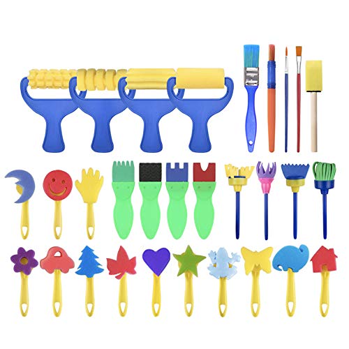 YallFairy Washable Paint Brushes Set for Toddlers | Safe, Non-Toxic Kids Art Supplies