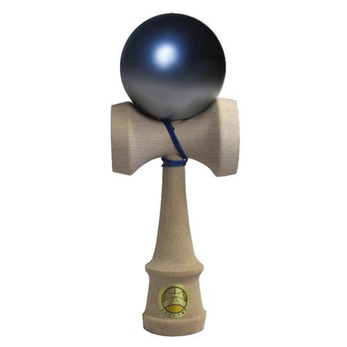 Yamagata Koubou No-1343 Kendama – JKA Certified Competition Kendama (Ozora), Premium Blue & Silver
