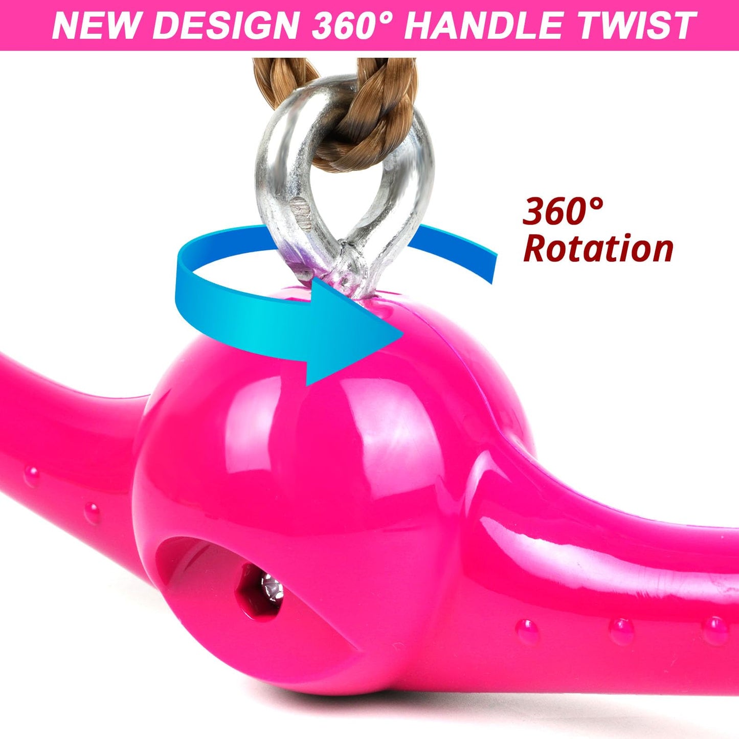YAMIPROBI Ninja-Twister Swing Spins Set – 360° Handle Twist-Spin Ninja Attachments