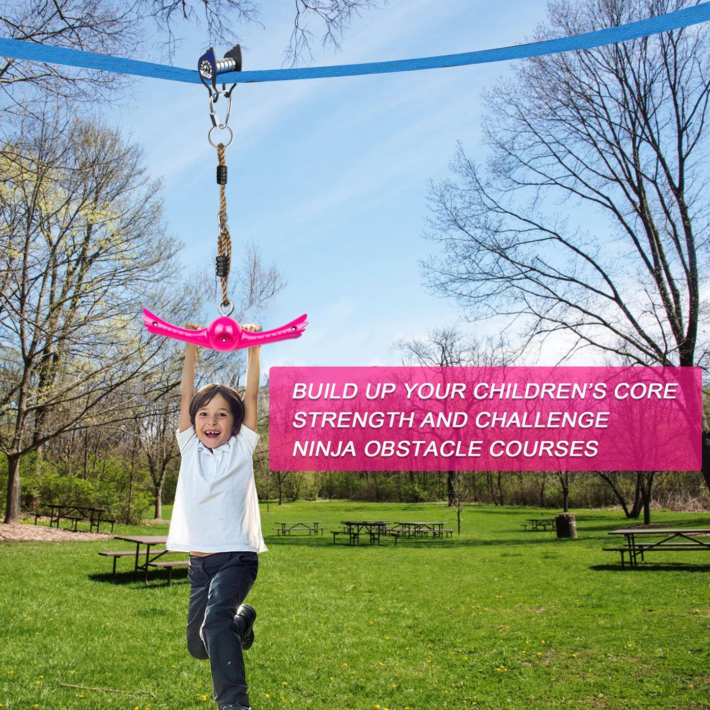 YAMIPROBI Ninja-Twister Swing Spins Set – 360° Handle Twist-Spin Ninja Attachments