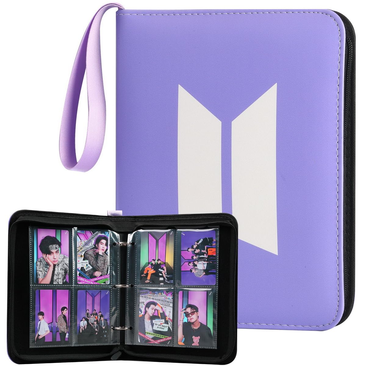 YANENG Photocards Binder 400 Pockets – Premium PU Leather Album for Army Card Collectors