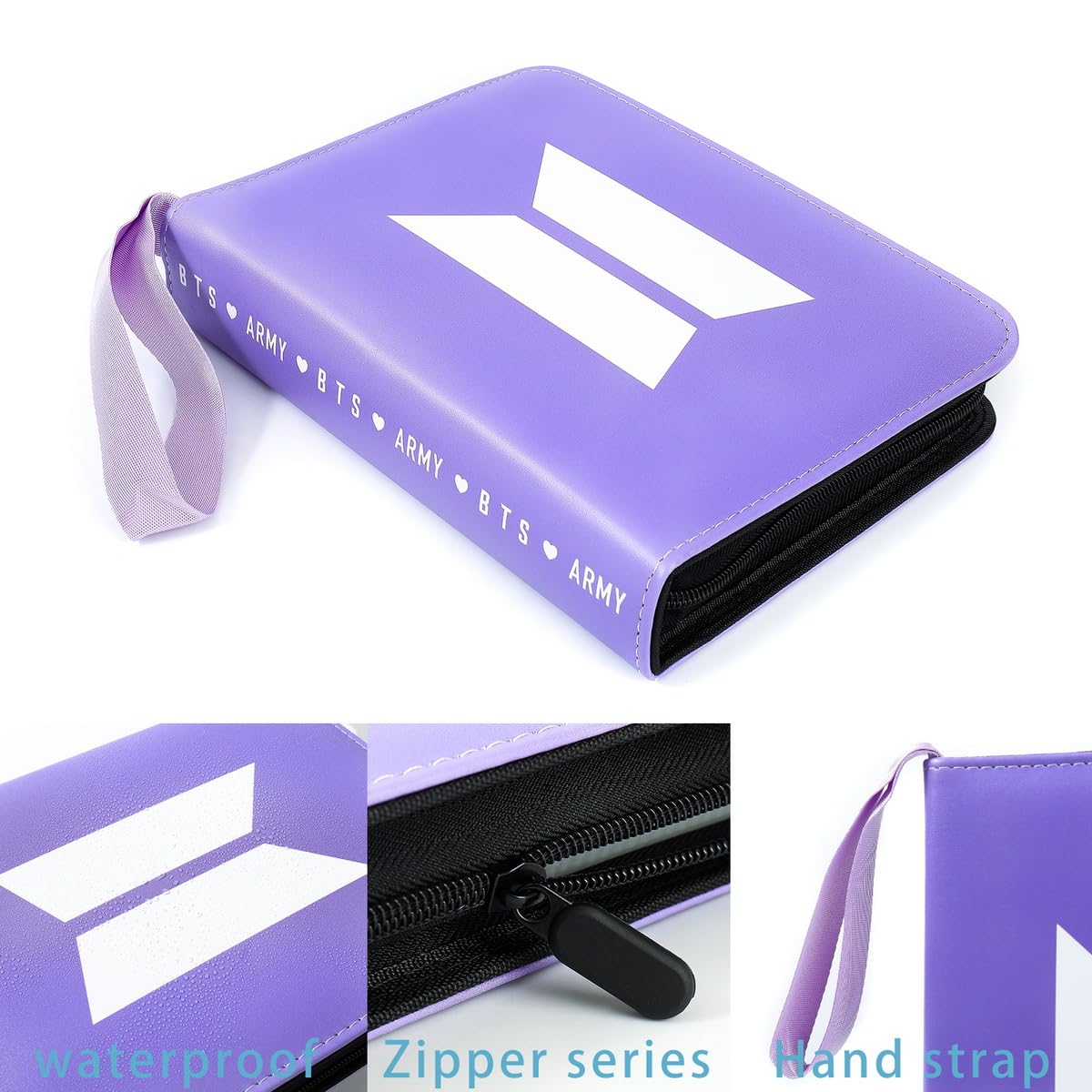 YANENG Photocards Binder 400 Pockets – Premium PU Leather Album for Army Card Collectors