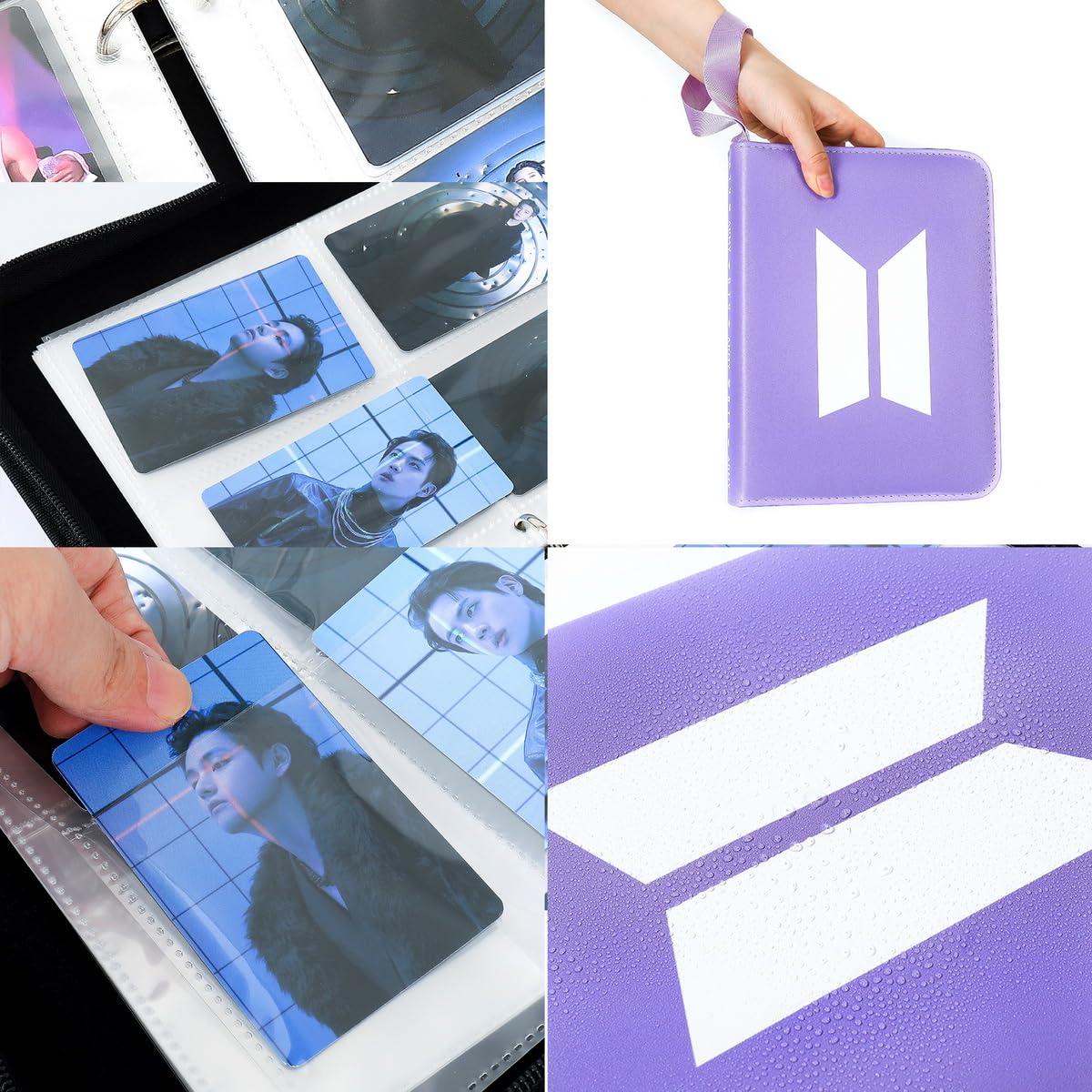 YANENG Photocards Binder 400 Pockets – Premium PU Leather Album for Army Card Collectors
