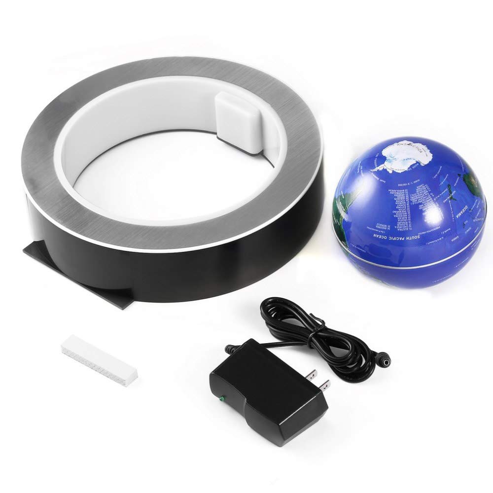 YANGHX Magnetic Levitation World Map with Constellations — 6-Inch LED Hover Globe
