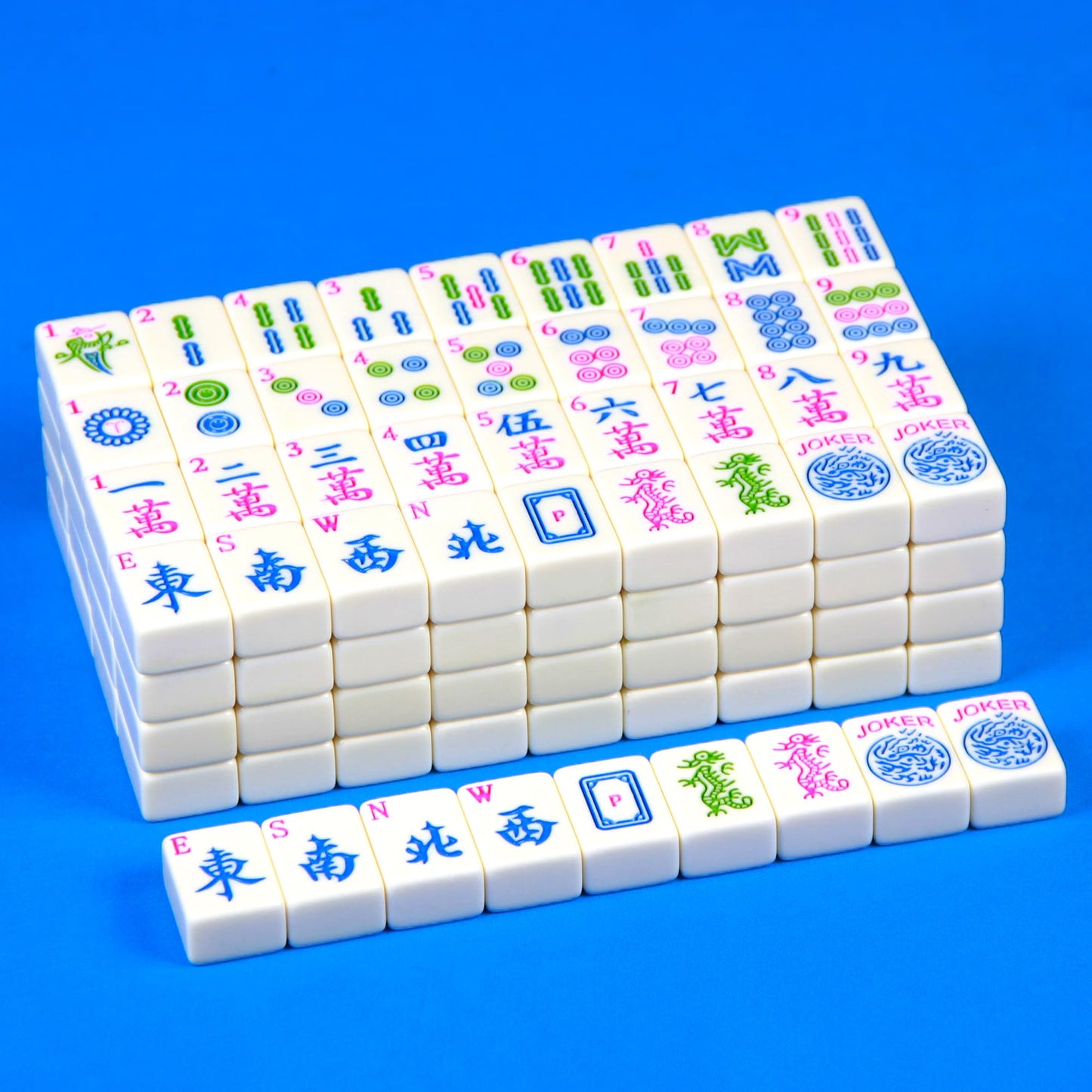 YANMEIYA American Mahjong Set 166 Tiles — 1.2-Inch Mahjong Game