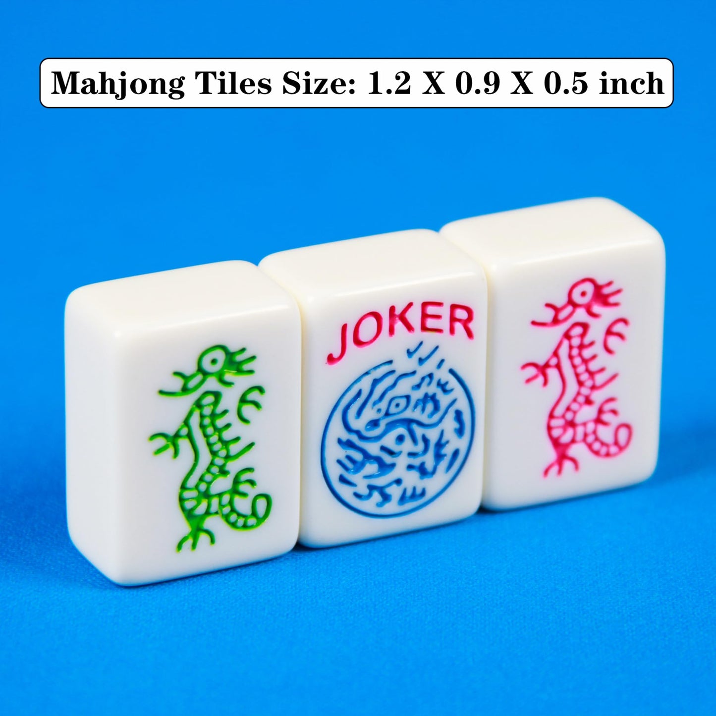 YANMEIYA American Mahjong Set 166 Tiles — 1.2-Inch Mahjong Game