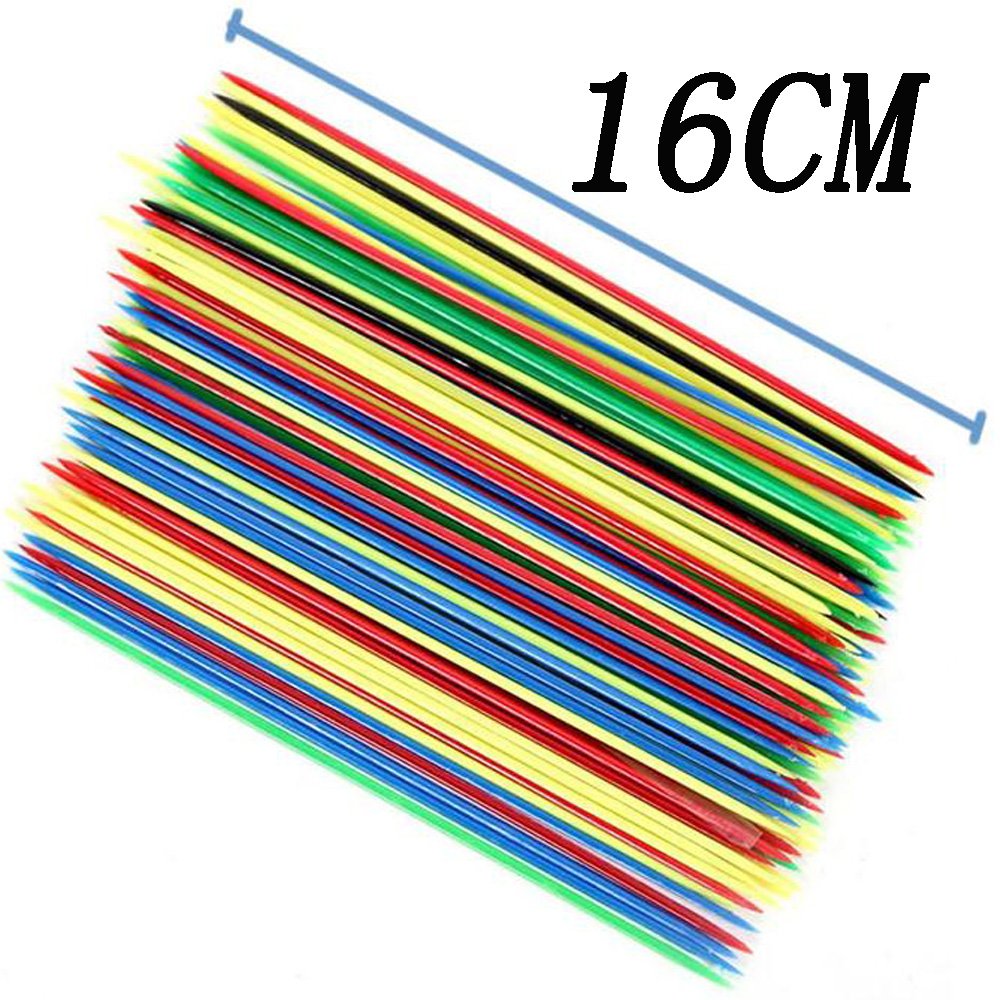 YANQINQIN Colorful Pick Up Sticks – 6.3-Inch Family Game