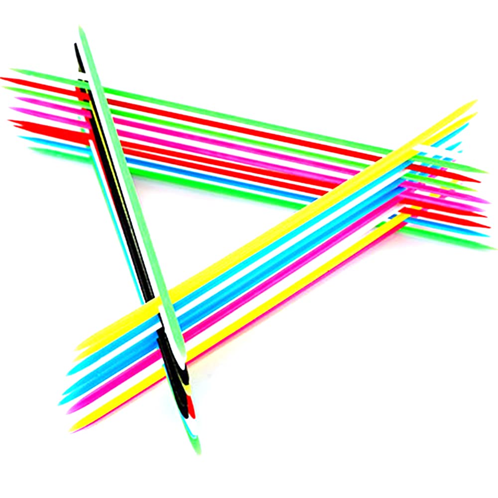 YANQINQIN Colorful Pick Up Sticks – 6.3-Inch Family Game