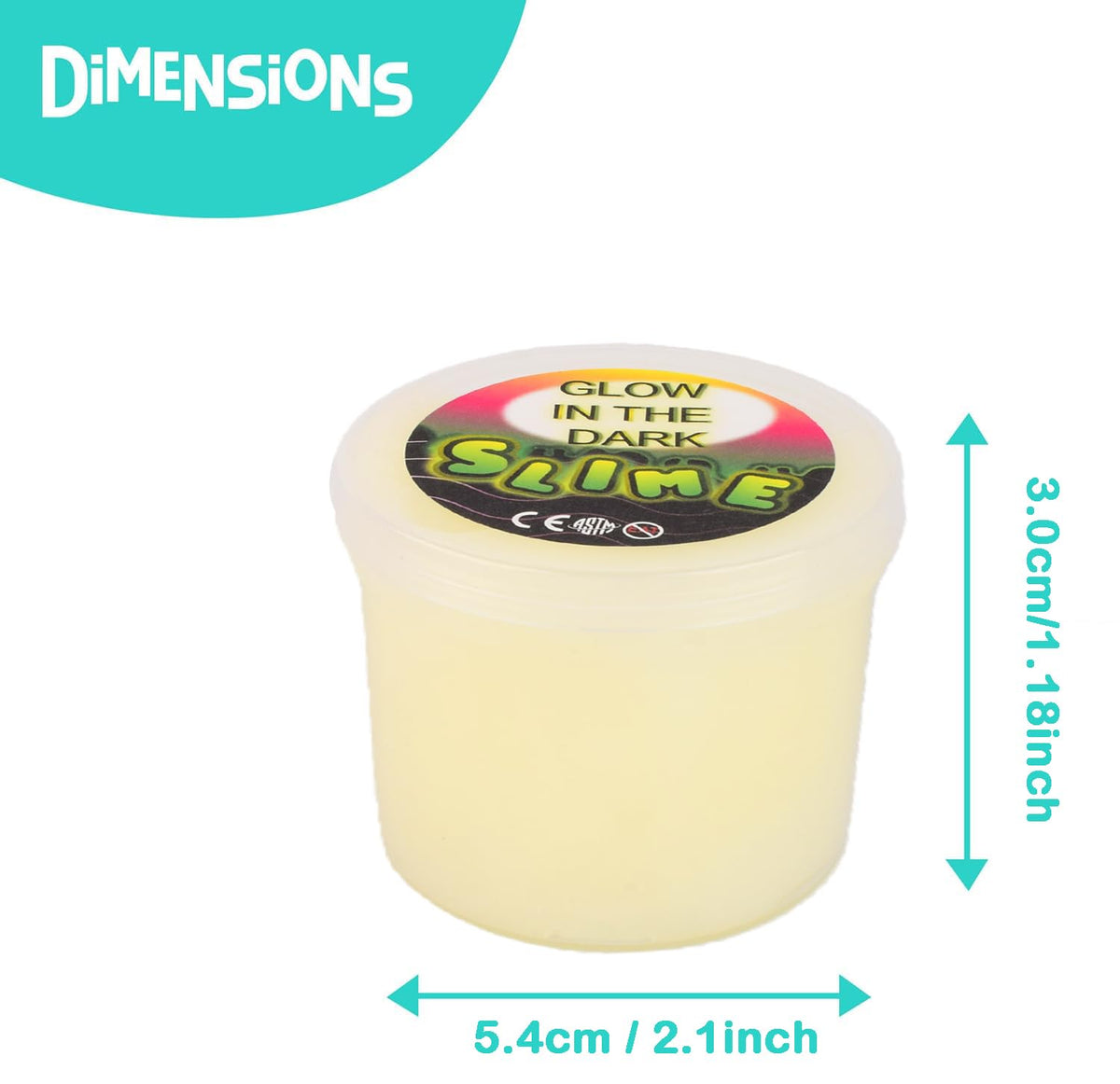 Yaobilei Glow in The Dark Slime Kit (12 Pack) with Axolotl Charms | Non-Toxic, Mess-Free Play