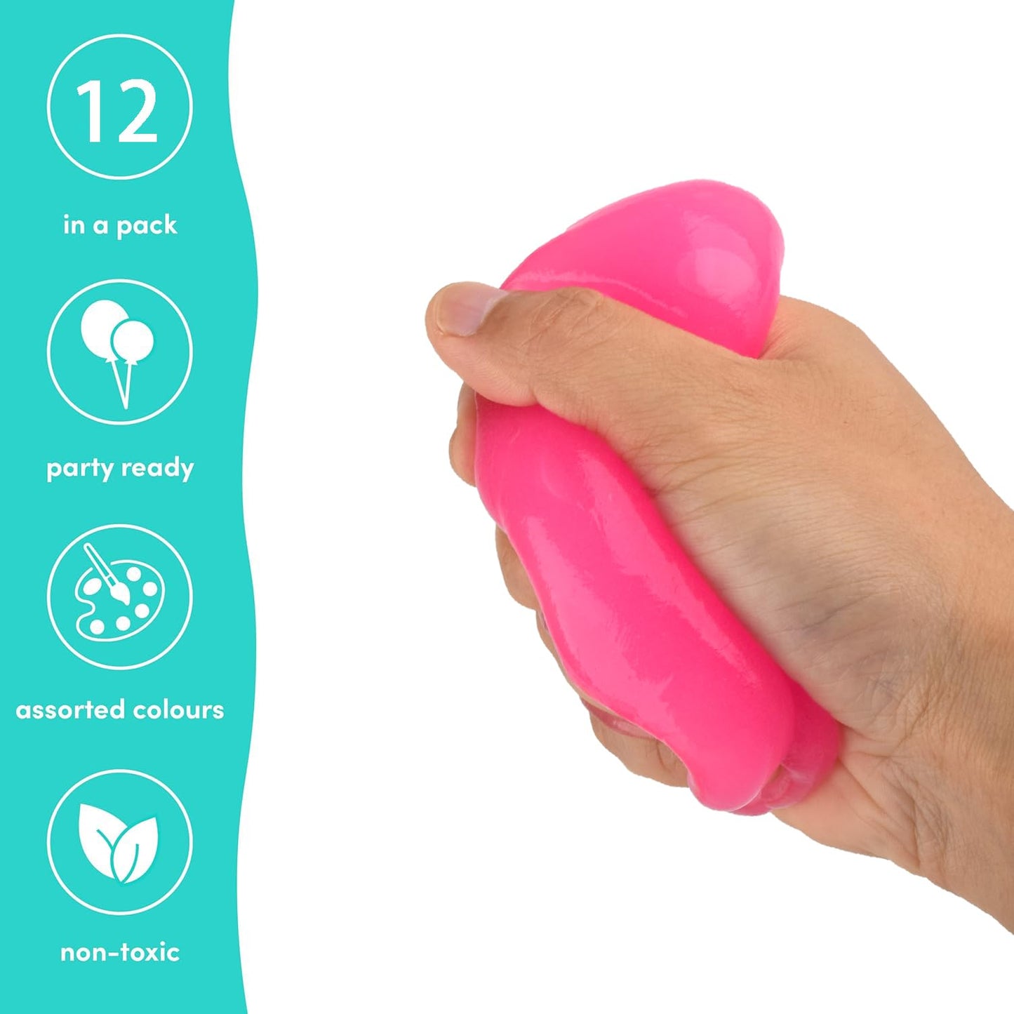 Yaobilei Glow in The Dark Slime Kit (12 Pack) with Axolotl Charms | Non-Toxic, Mess-Free Play