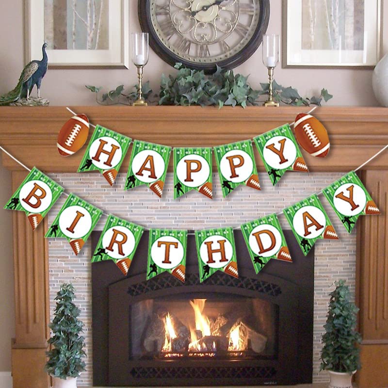 Yasmart Life Football Birthday Banner – Party Decorations & Flags