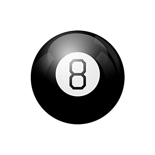Yassk Mystic 8 Ball Retro Edition – Floating Answers Fortune Telling Ball (3.3-inch)