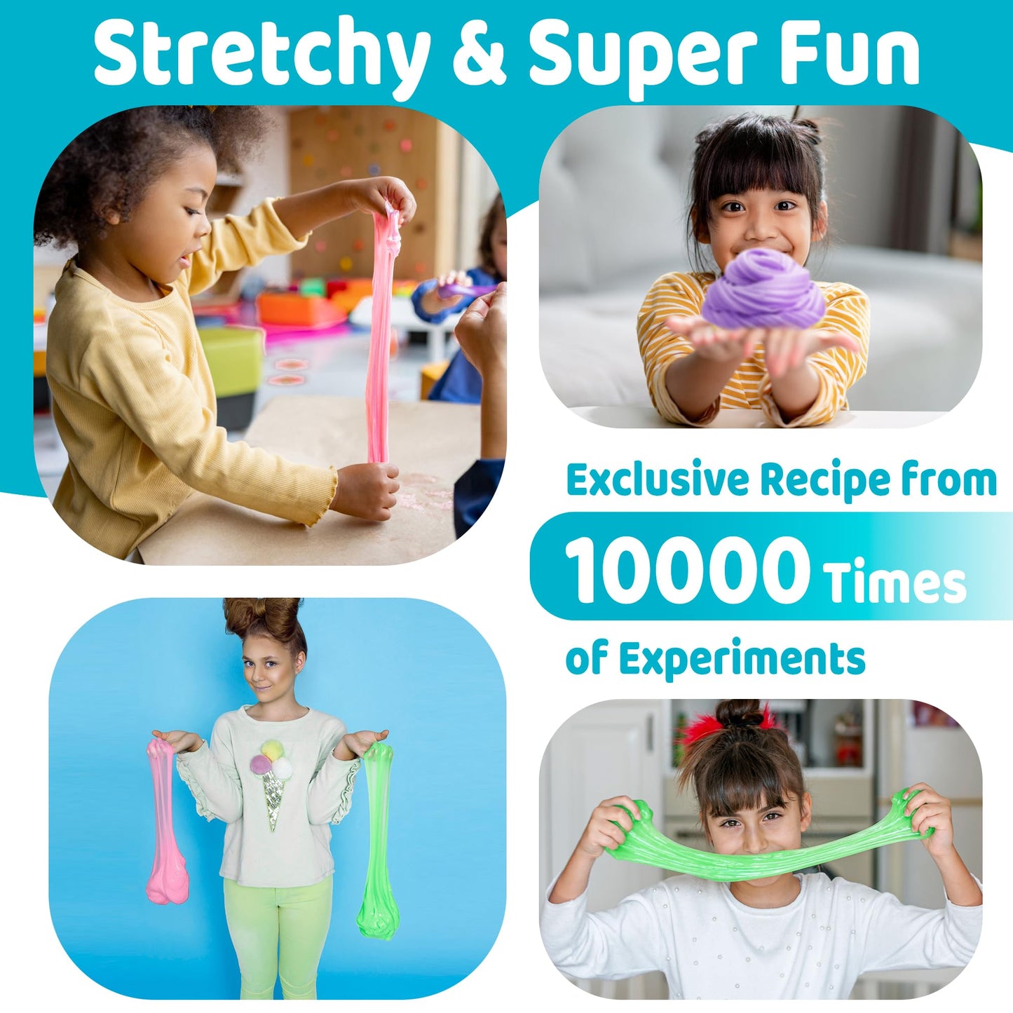 YasTant Slime Kit for Kids – Safe, Fluffy Butter Slime (6-Pack)