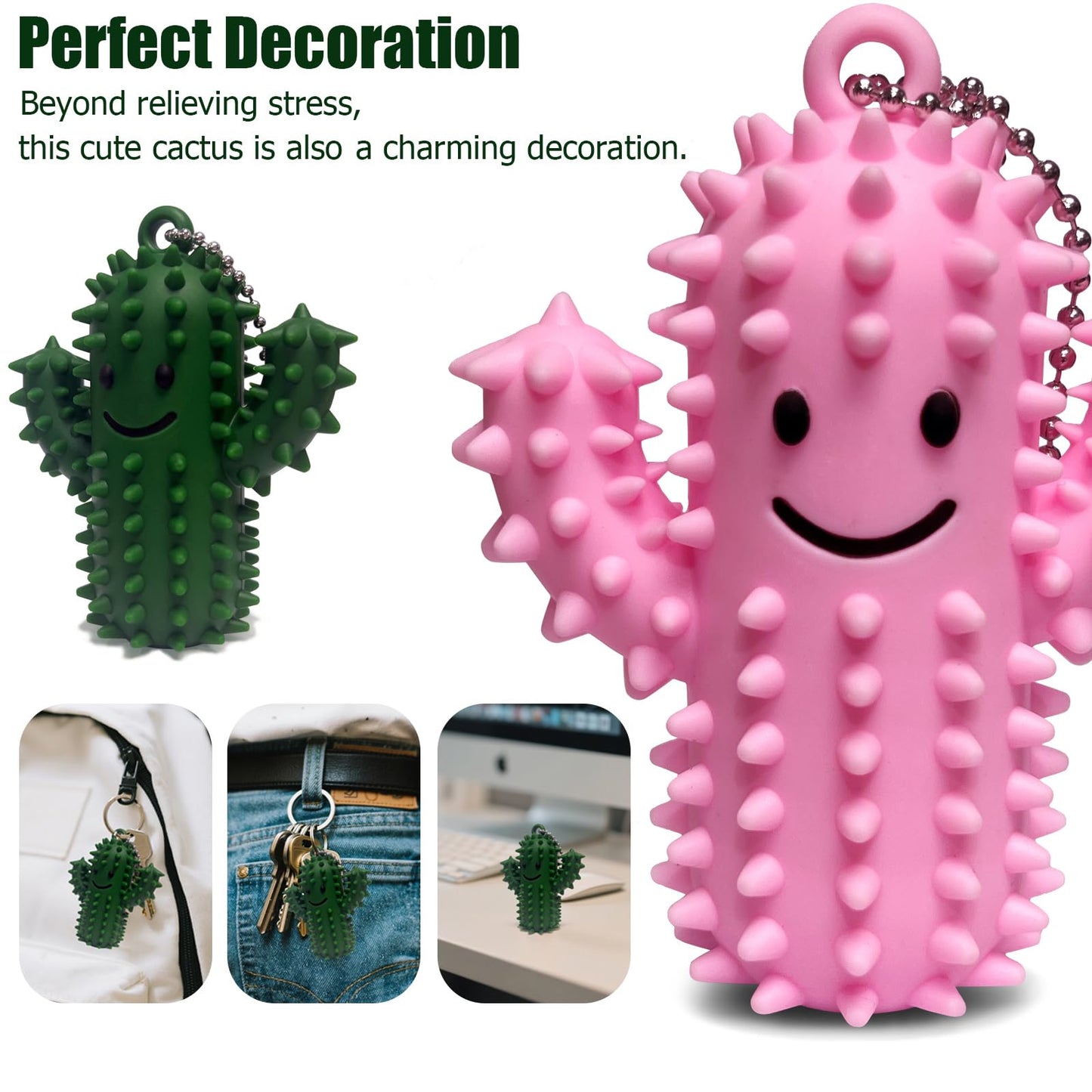 YCWKXJC Little Ouchies Spiky Cactus Fidget Toys – Anxiety Relief & Focus (2 Pack)
