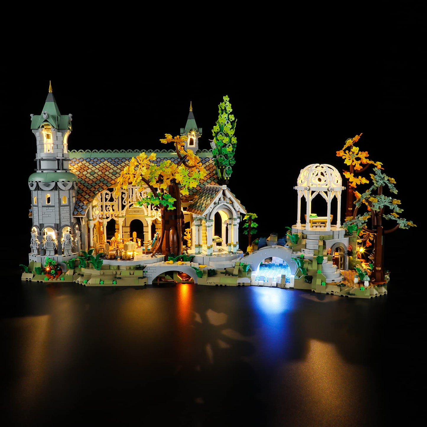 YEABRICKS LED Light Kit for LEGO 10316 Rivendell Model