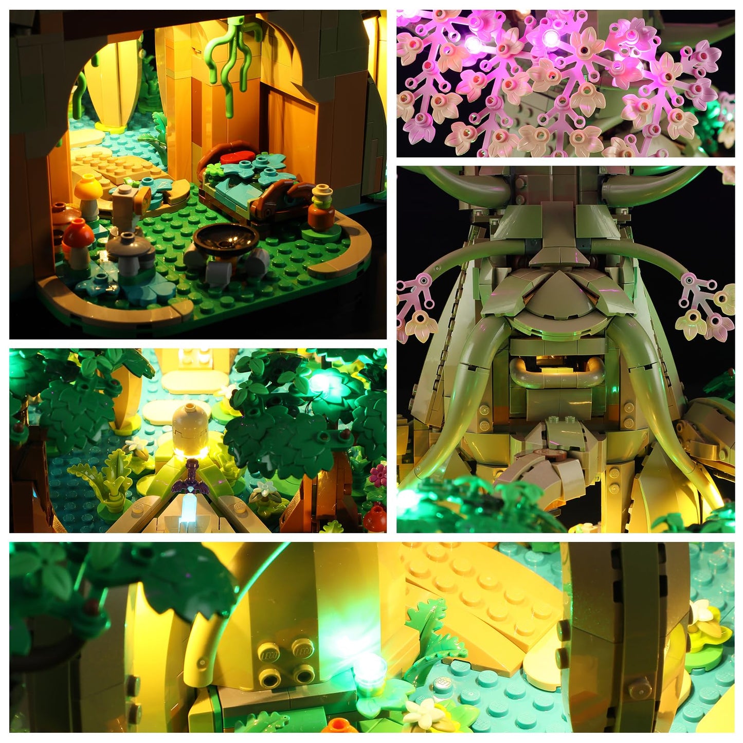 YEABRICKS LED Light Kit for 77092 Great Deku Tree 2-in-1 – Display Enhancement