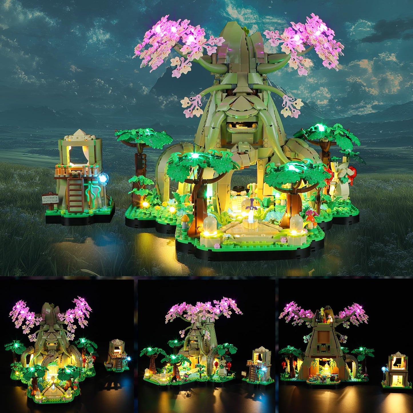 YEABRICKS LED Light Kit for 77092 Great Deku Tree 2-in-1 – Display Enhancement