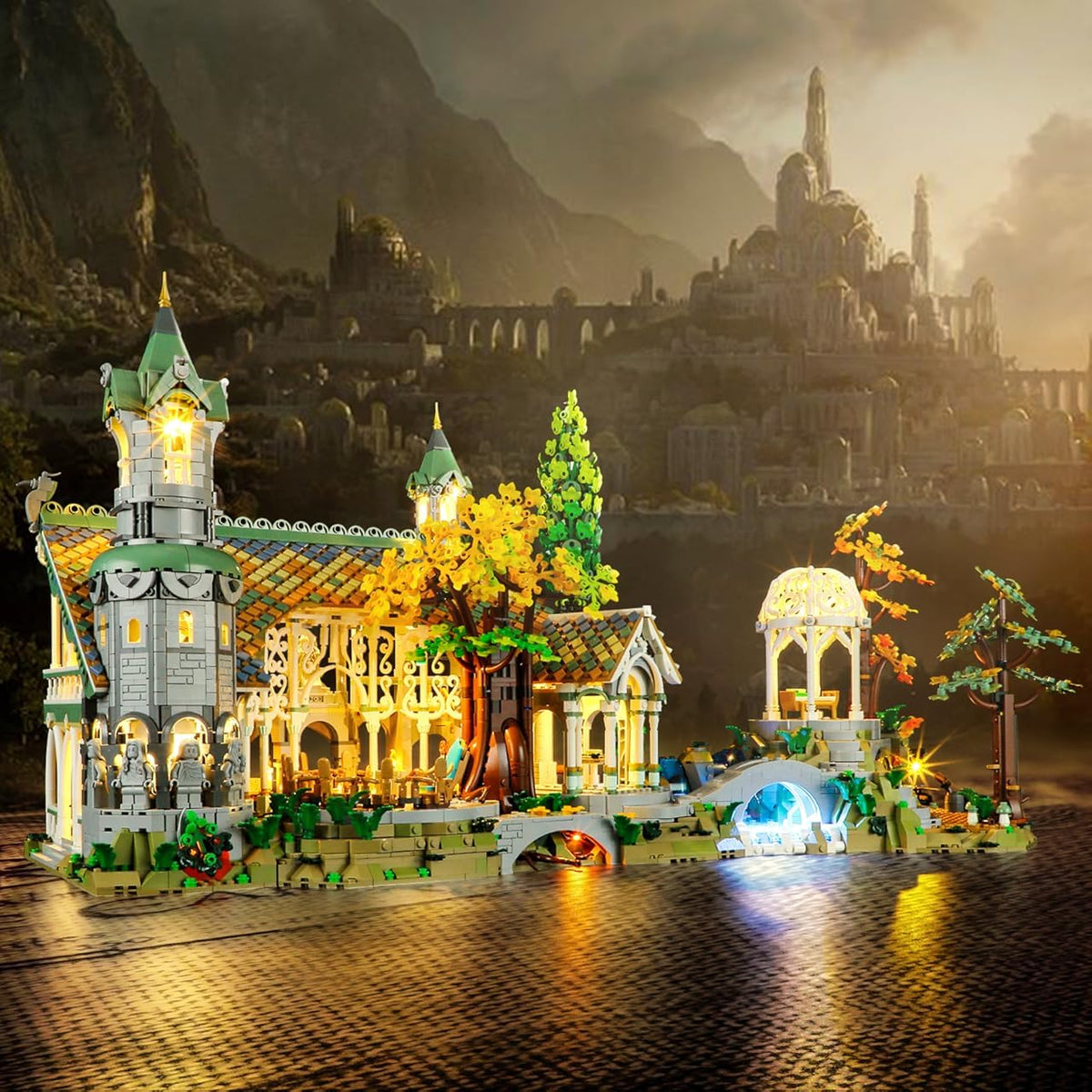 YEABRICKS LED Light Kit for LEGO 10316 Rivendell Model