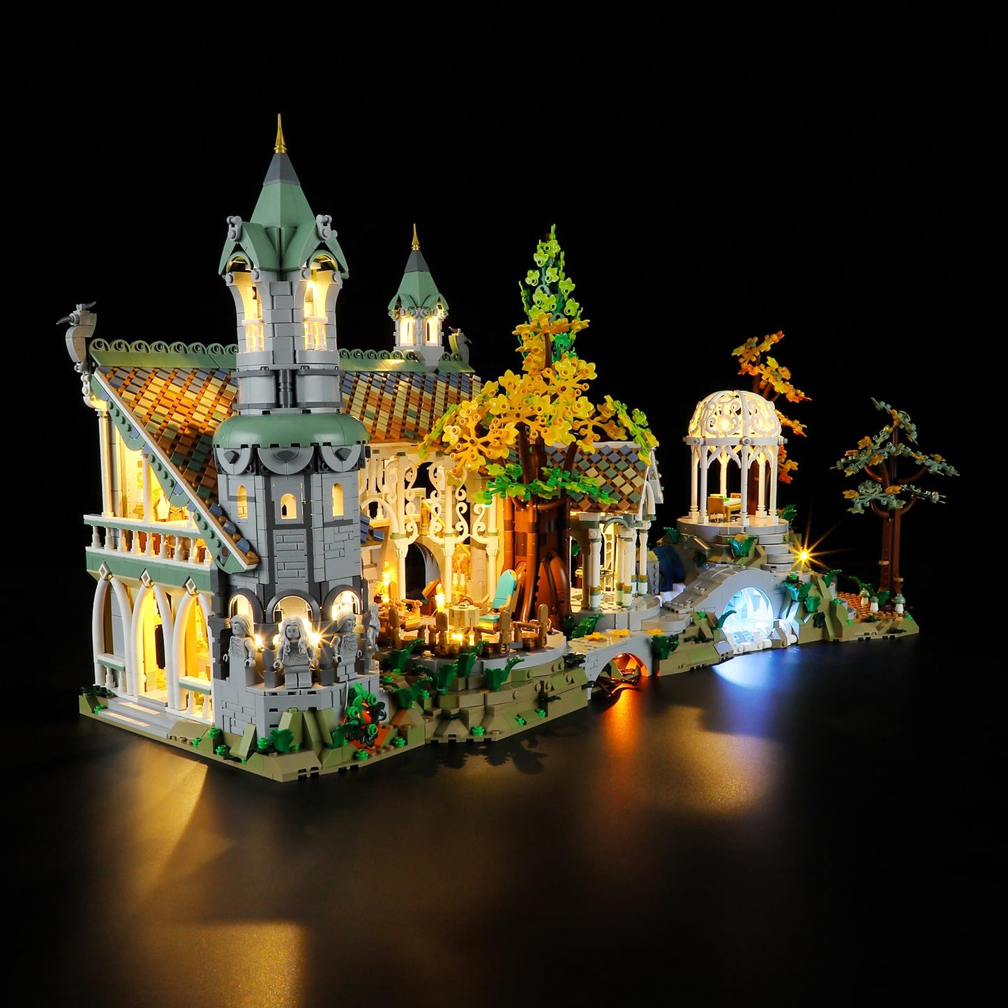 YEABRICKS LED Light Kit for LEGO 10316 Rivendell Model