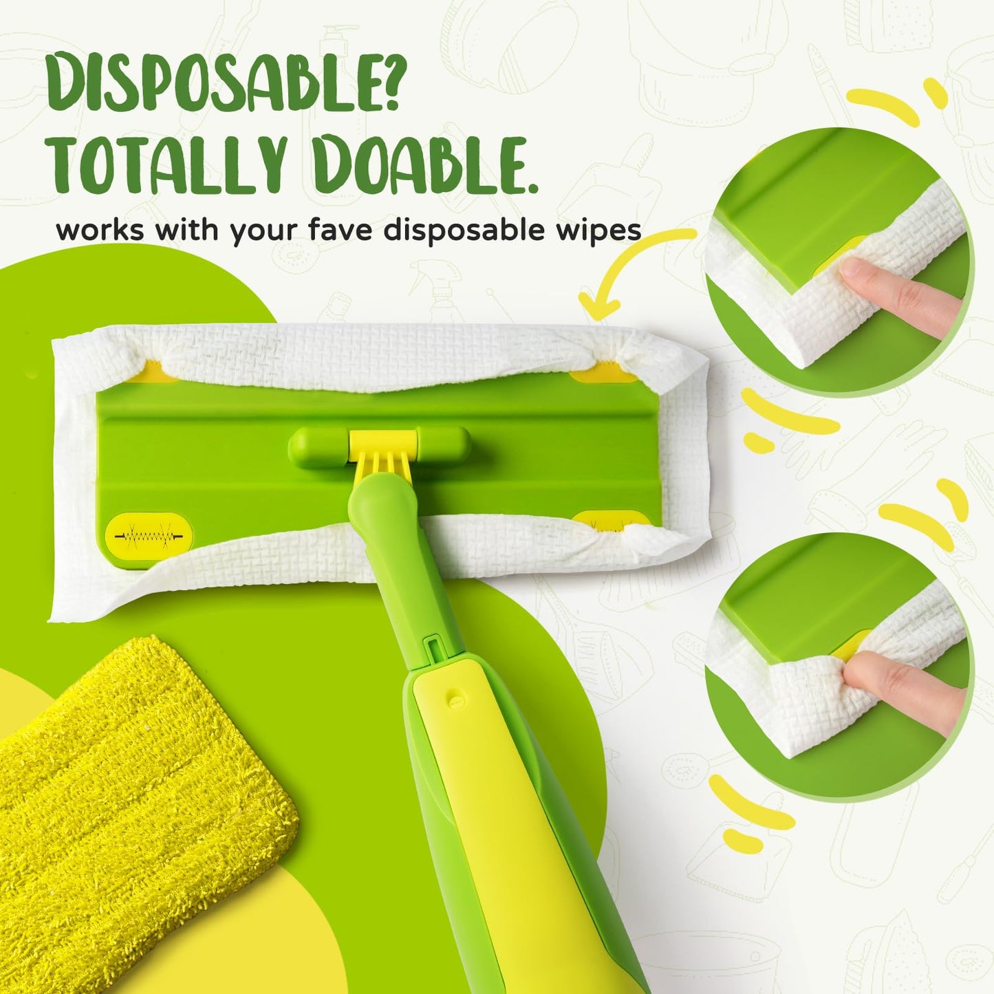 Yeeammk Toddler Spray Mop – Mini Cleaning Toy with Real Spray for Toddlers