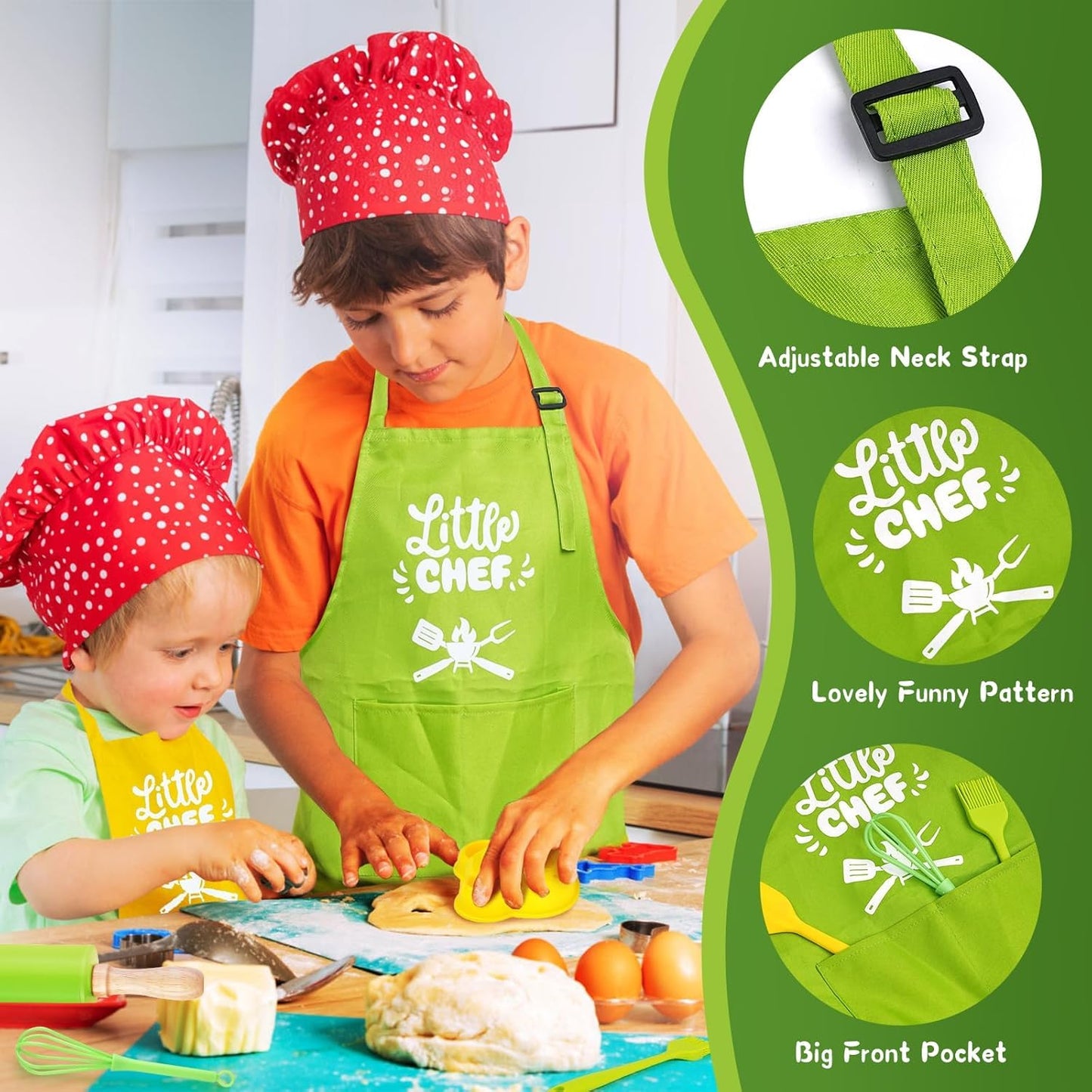 Yeeammk Montessori Kitchen Tools for Toddlers — 21pc Kids Cooking Set