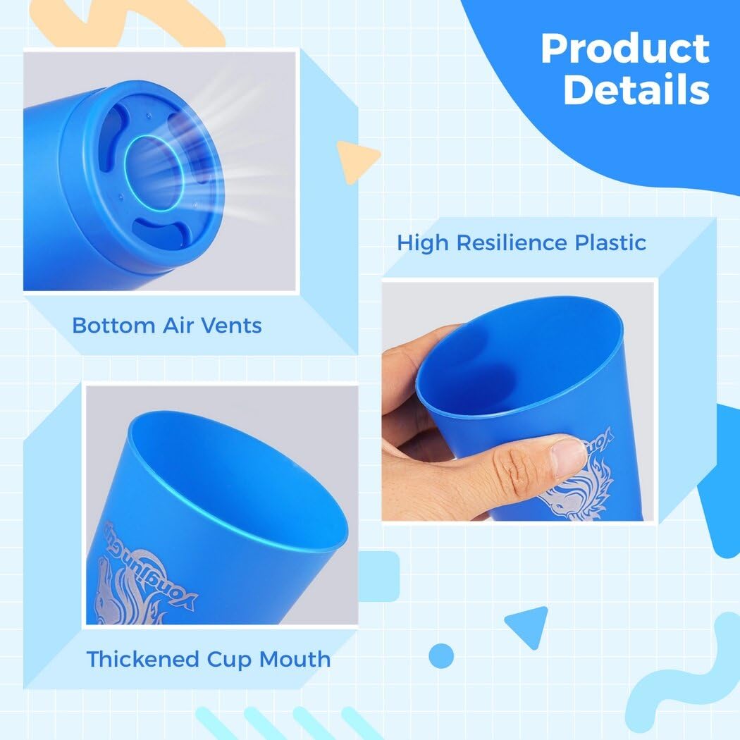 yeesport 24 Pcs Sport Stacking Cups — Family Fun, Blue & Green