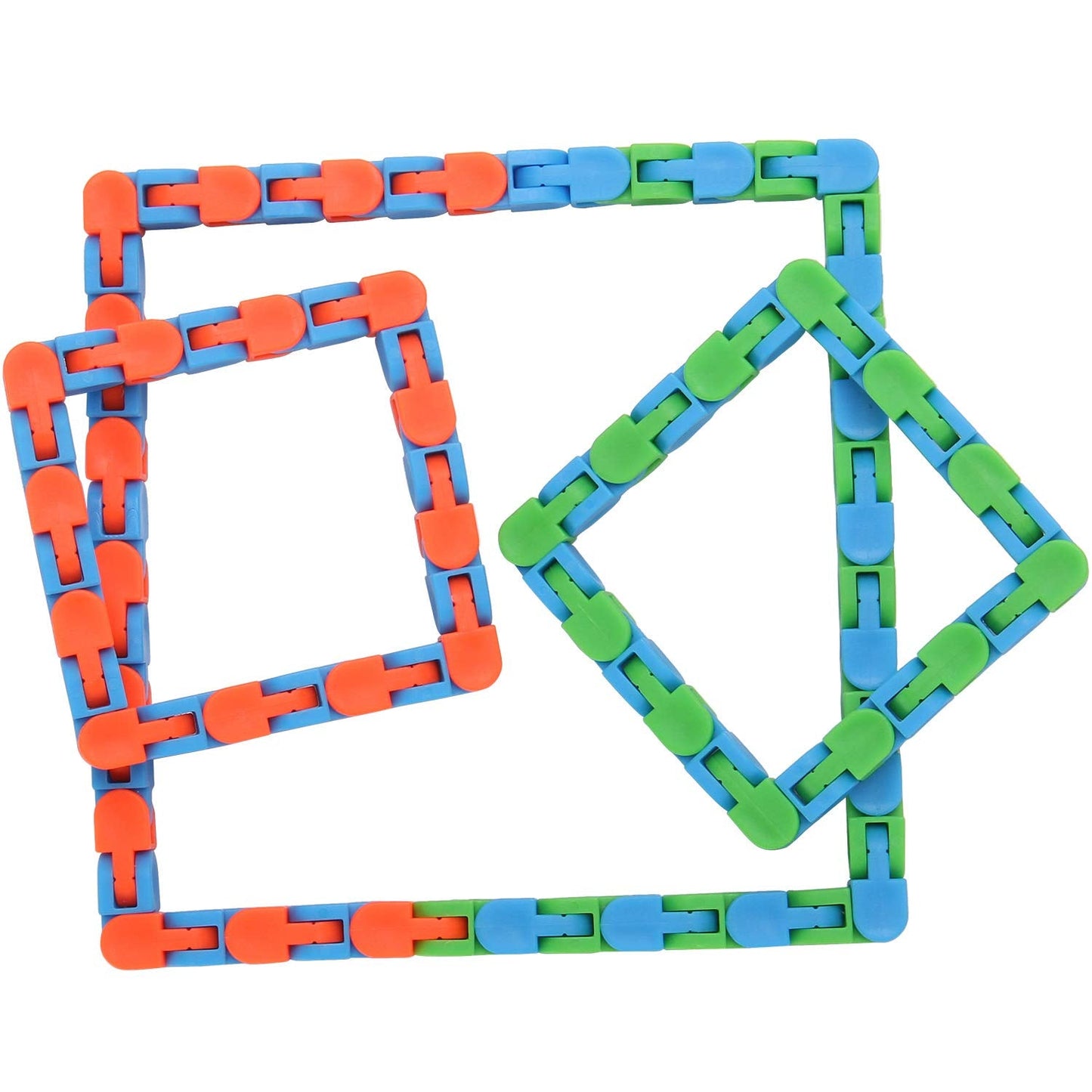 Yeetec 6 Pack Wacky Tracks — Snap & Click Fidget Toys for Focus & Fun