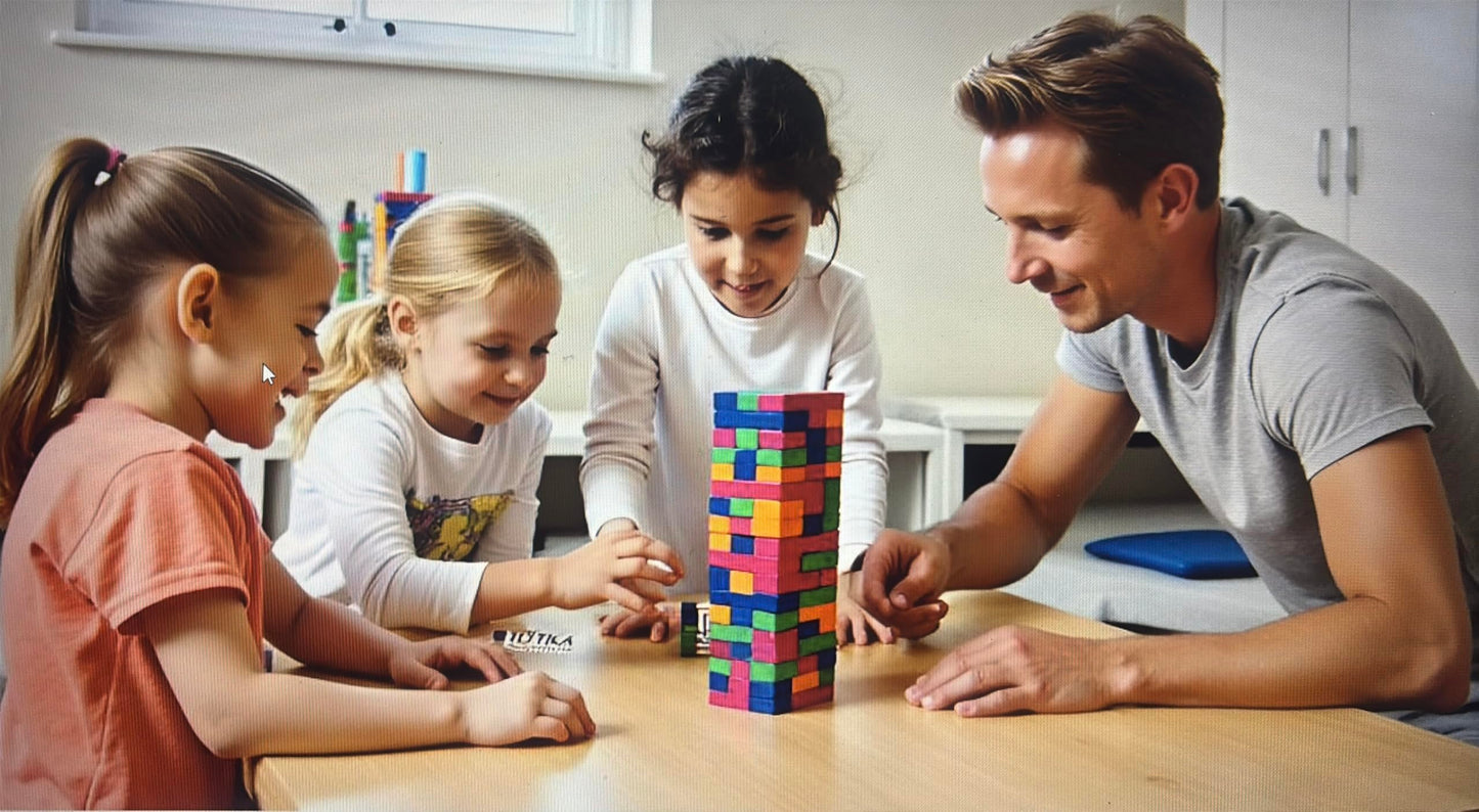 YEHUA! Totika Therapy Game: 48 Stackable Blocks for Self-Esteem & Life Skills