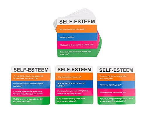 YEHUA! Totika Self-Esteem Cards & Totika Cube – Conversation Starter for Therapy, Classrooms & Families