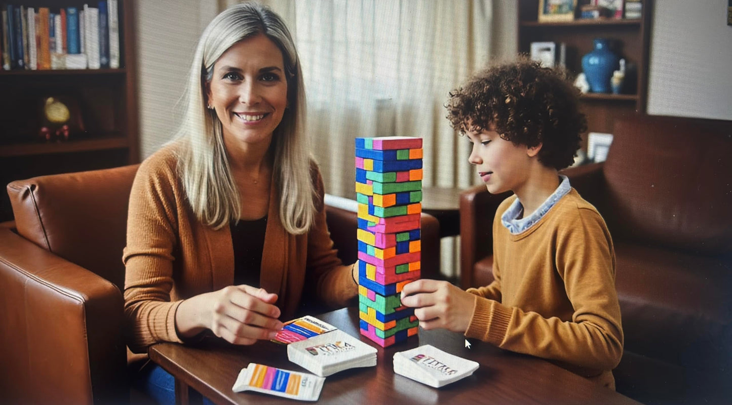 YEHUA! Totika Therapy Game: 48 Stackable Blocks for Self-Esteem & Life Skills