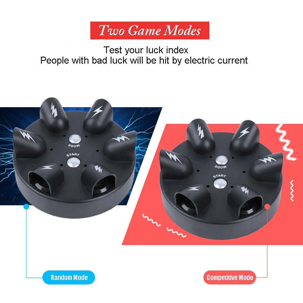 YEIBOBO Shock Roulette Party Game – Electric Finger Shocking Roulette for 2-6 Players