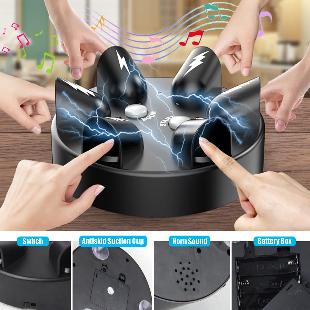 YEIBOBO Shock Roulette Party Game – Electric Finger Shocking Roulette for 2-6 Players