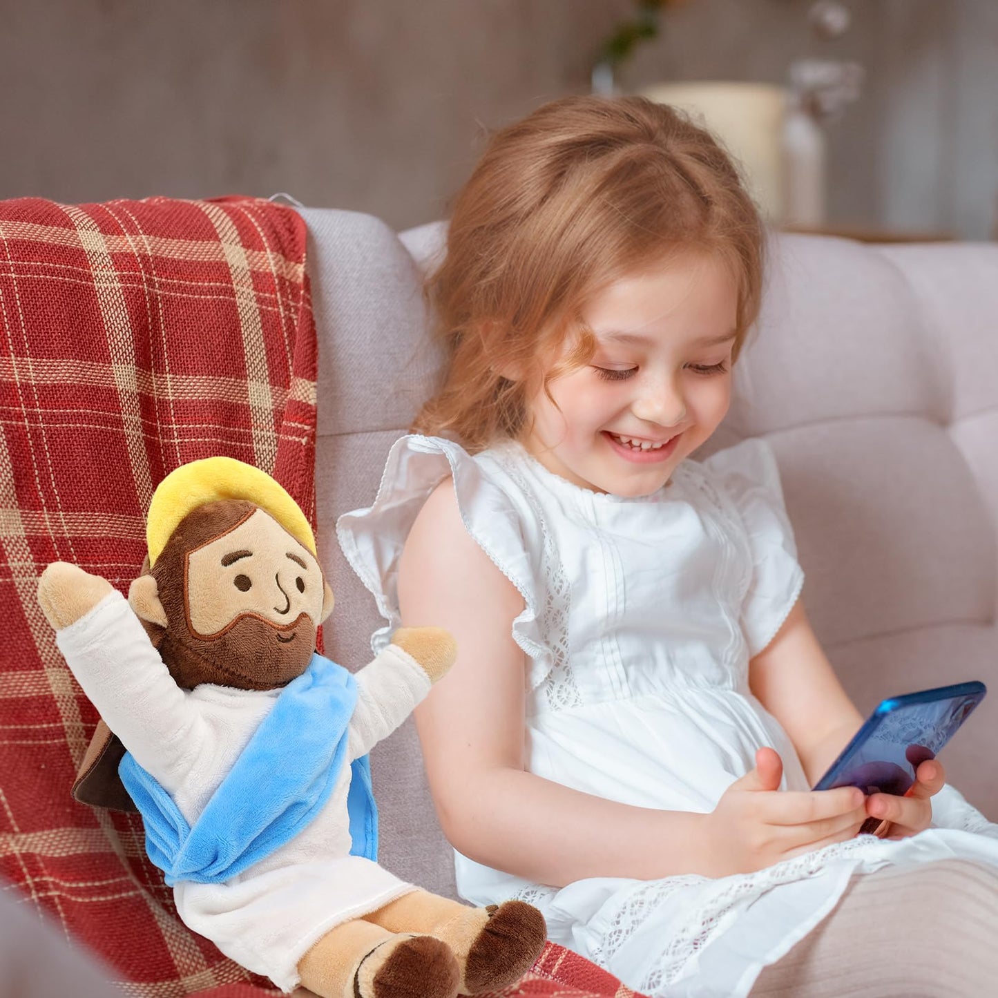 Yelakey 13-Inch Jesus Plush - Soft Christian Doll for Easter, Christmas & Gifts
