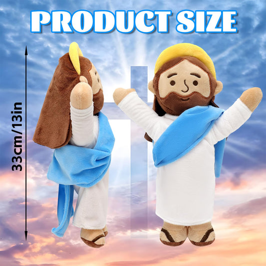 Yelakey 13-Inch Jesus Plush - Soft Christian Doll for Easter, Christmas & Gifts