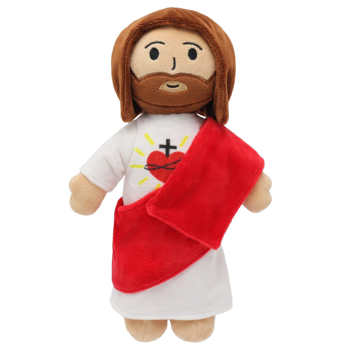 Yelakey 13-Inch Jesus Plush Toy – Heart of Jesus Plushie for Kids
