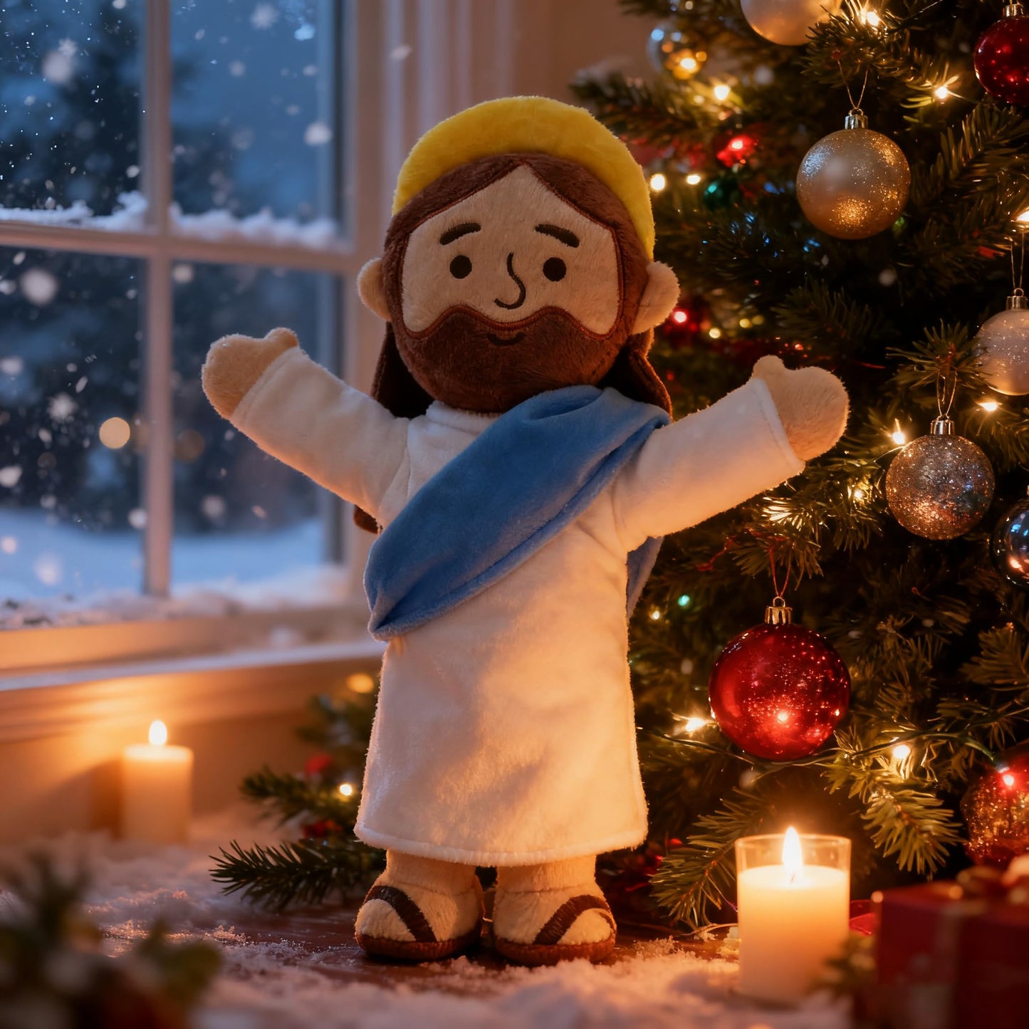 Yelakey 13-Inch Jesus Plush - Soft Christian Doll for Easter, Christmas & Gifts