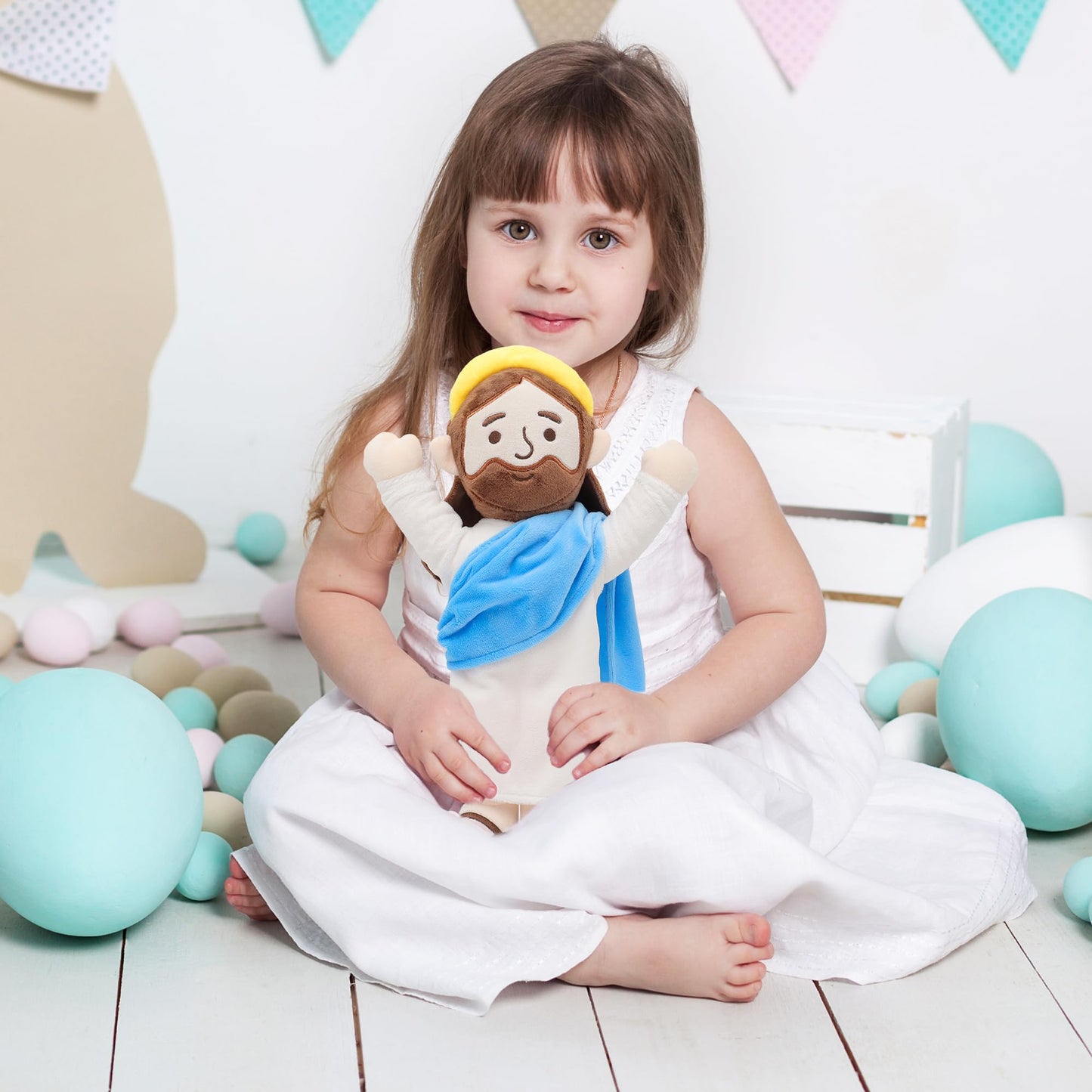Yelakey 13-inch Jesus Plush Doll – Soft Christian Plushie for Easter, Christmas & Gifts
