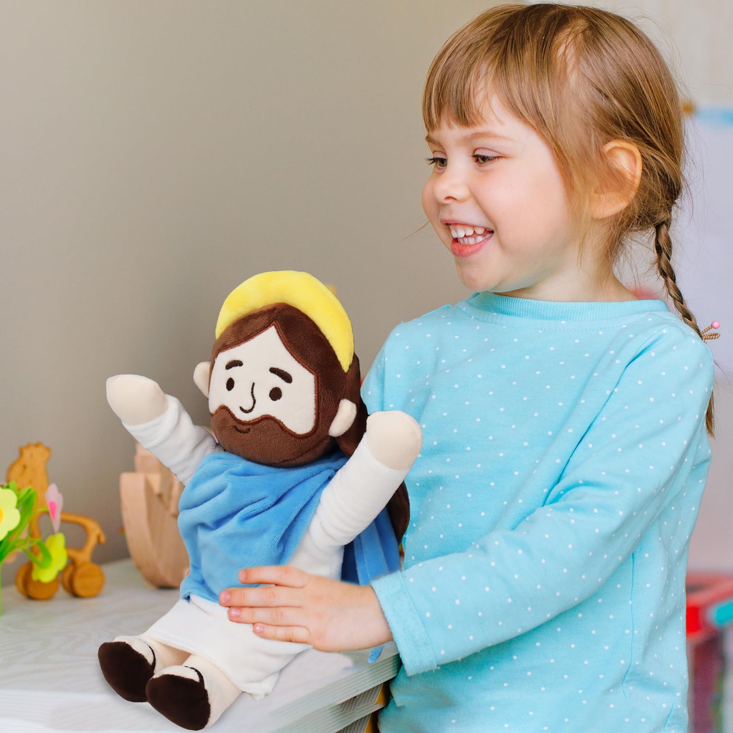 Yelakey 13-inch Jesus Plush Doll – Soft Christian Plushie for Easter, Christmas & Gifts