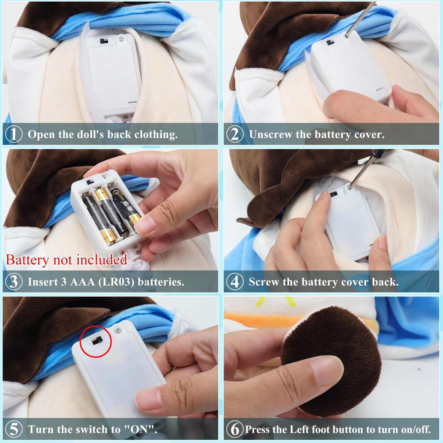 Yelakey Breathing Virgin Mary Plush Doll – Light, Sound & Comfort for Kids